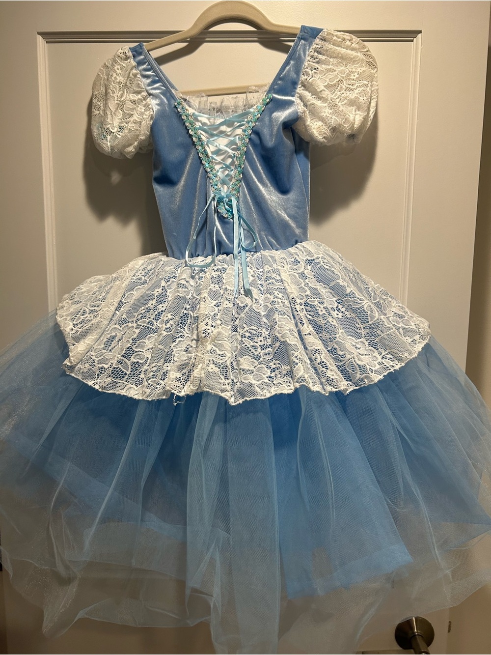 Revolution Blue and White Ballet Costume